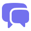 An icon showing chat bubbles