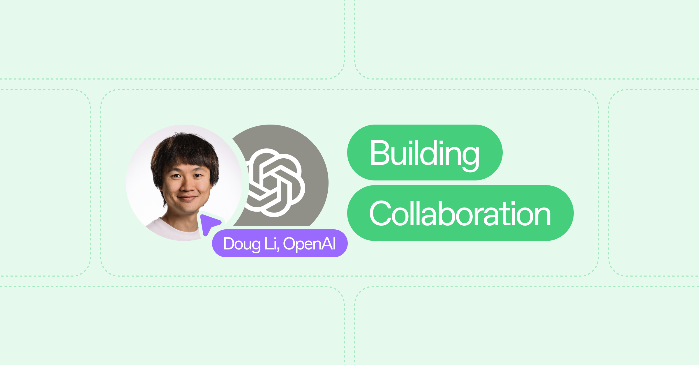 Image of Doug Li in a presence facepile next to the title "Building Collaboration" 