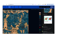 Screenshot of live onchain art app collaboration on basepaint.xyz, powered by Cord.com